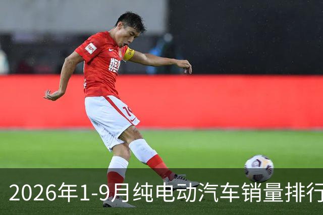 2026年1-9月纯电动汽车销量排行榜
